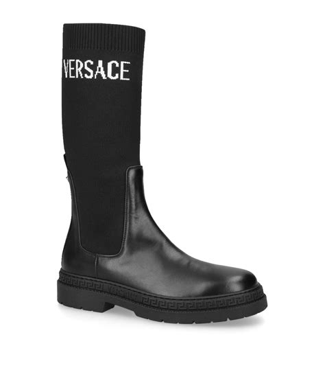 versace sock boots|versace socks black and gold.